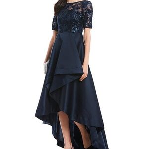 Adrianna Papell high low gown